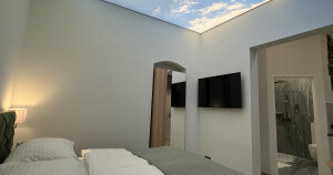appartement mit schlafzimmer und dusche